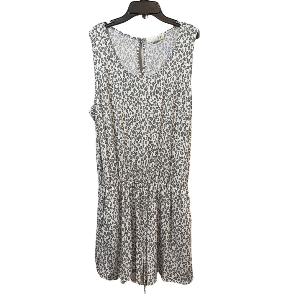 Haptics Romper light gray Leopard Print with Pockets Size | 3XL - Picture 3 of 4